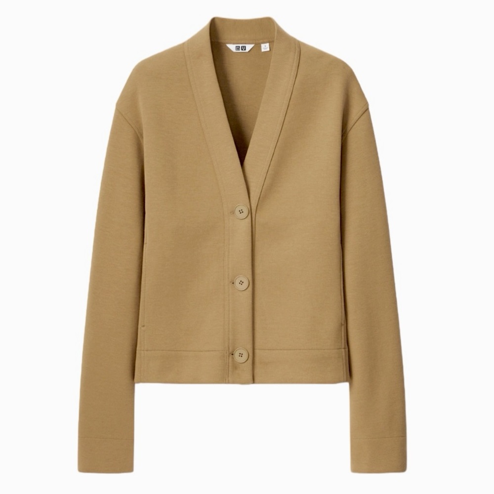 NWOT Uniqlo Sweat V-Neck Cardigan